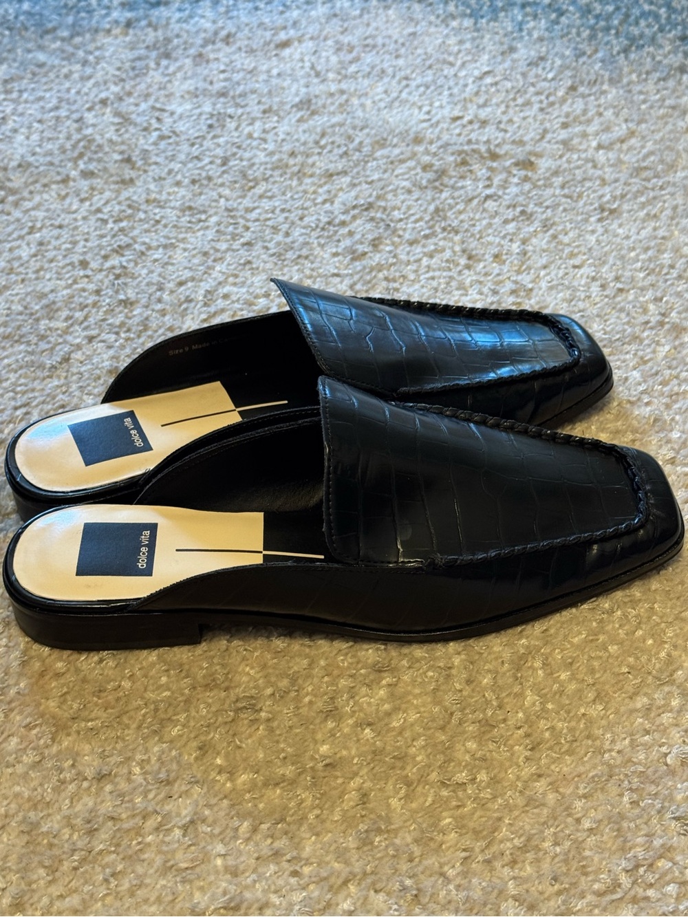NEW Dolce Vita Brevyn Mule In Midnight Croco Print Stella - Picture 8 of 11